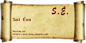 Sal Éva névjegykártya