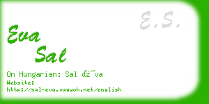 eva sal business card